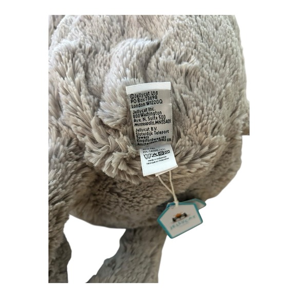 Jellycat VIGGO MAMMOTH NWT RETIRED Soft Plush Toy Grey Dinosaur - Picture 10 of 12